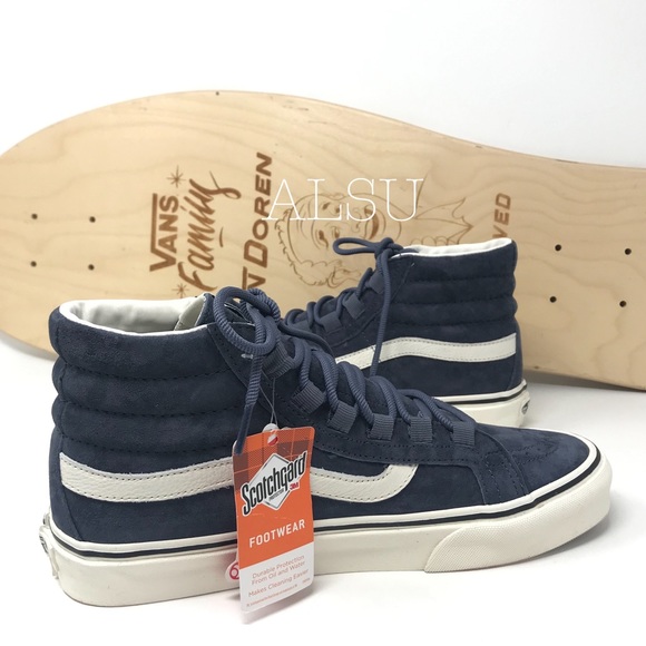VANS SK8-HI Hairy Suede Sky Captan Blue W AUTHENTI - Picture 3 of 8